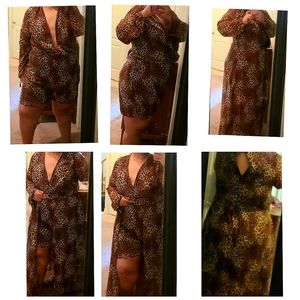 leopard summer jumpsuit size 20